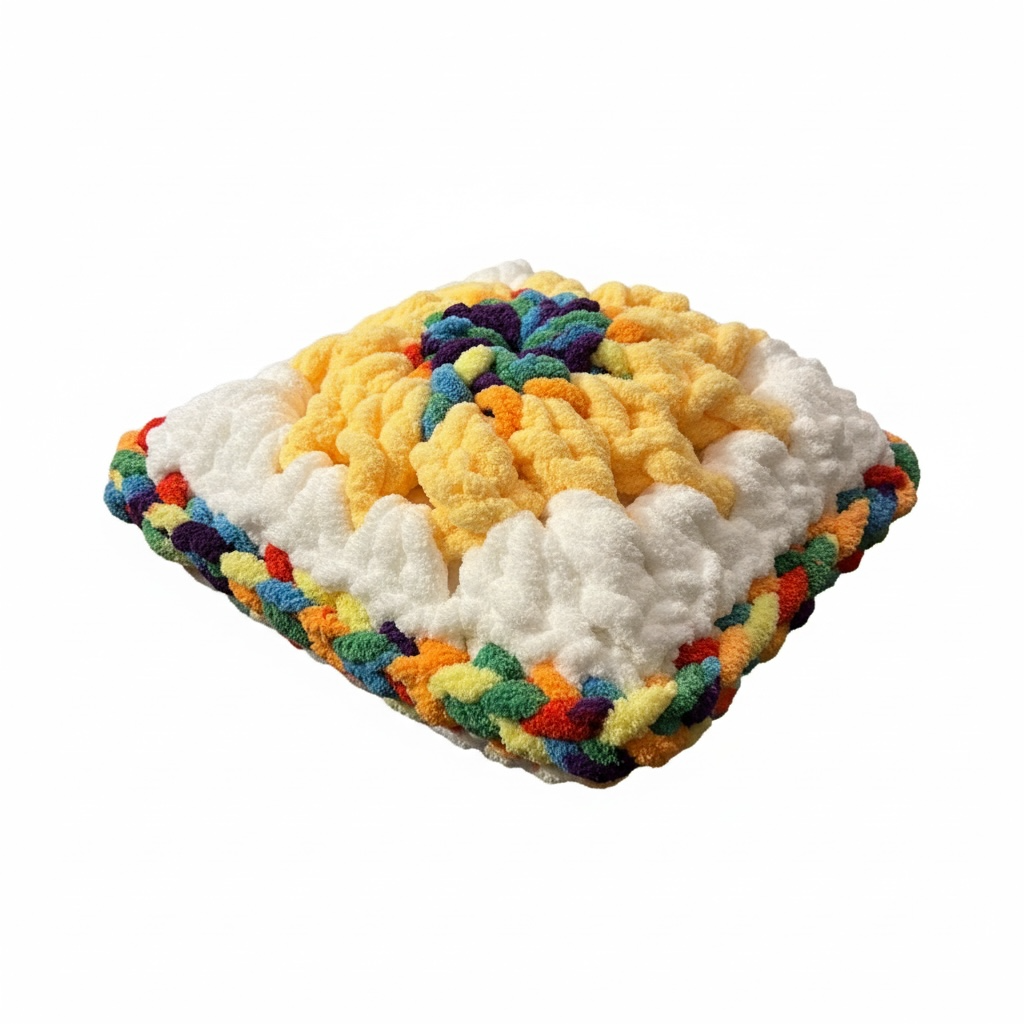 Rainbow Pride Meditation Pillow, Accent Pillow