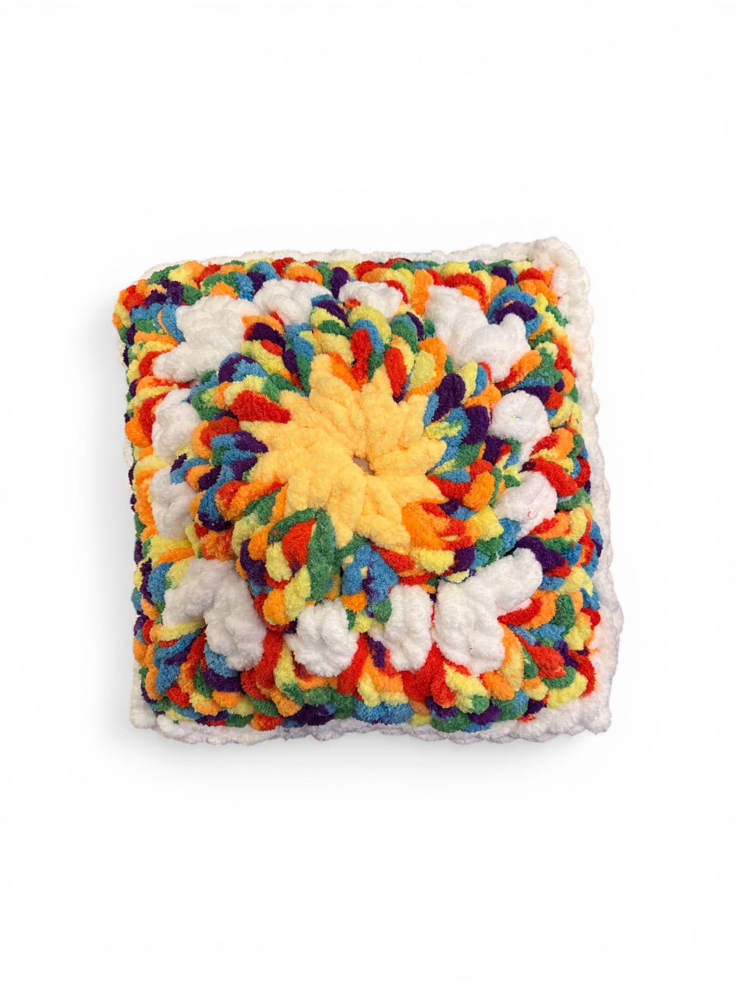 Rainbow Pride Meditation Pillow, Accent Pillow