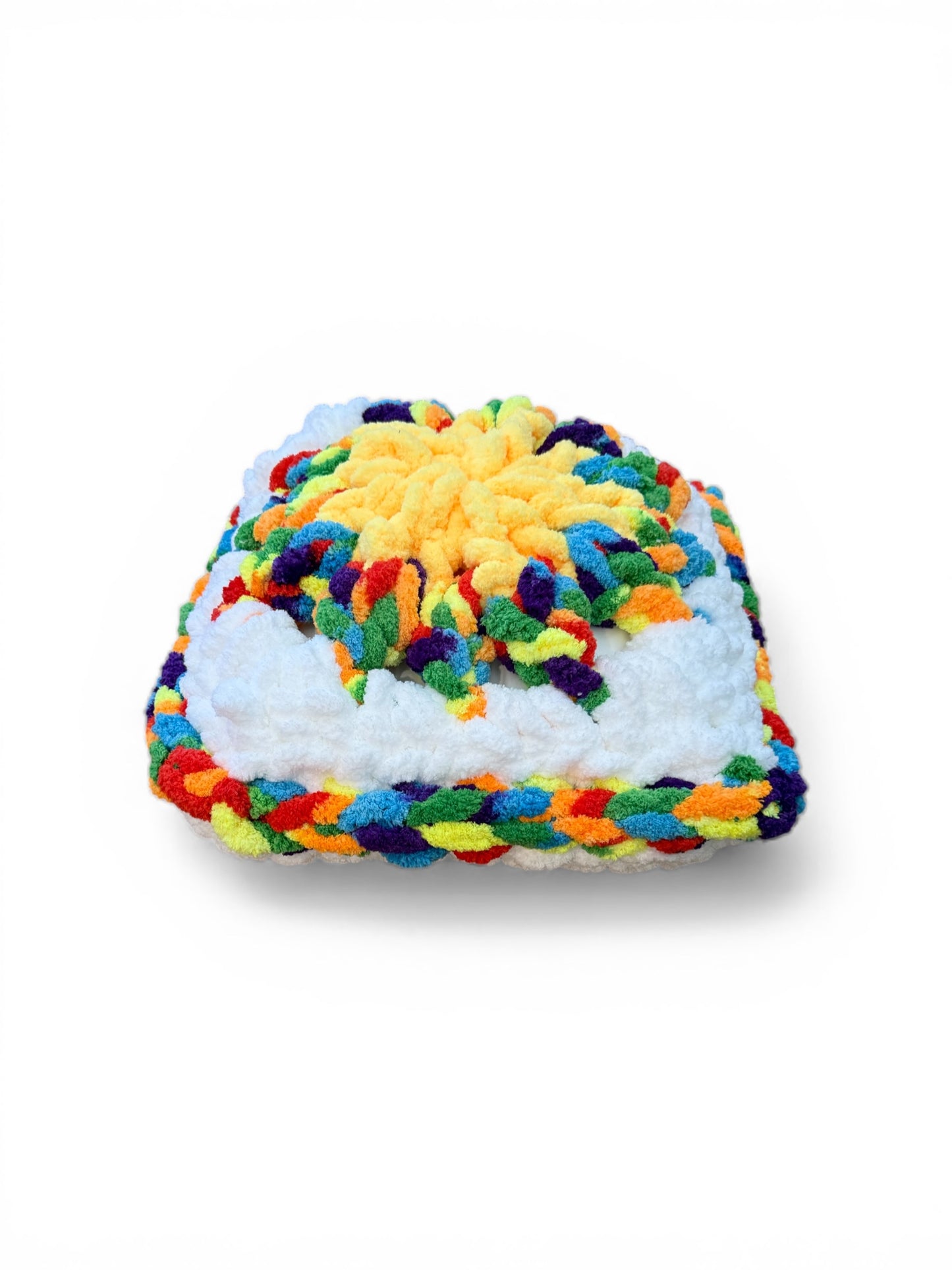 Rainbow Pride Meditation Pillow, Accent Pillow