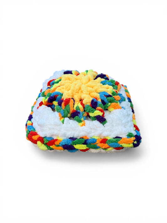 Rainbow Pride Meditation Pillow, Accent Pillow