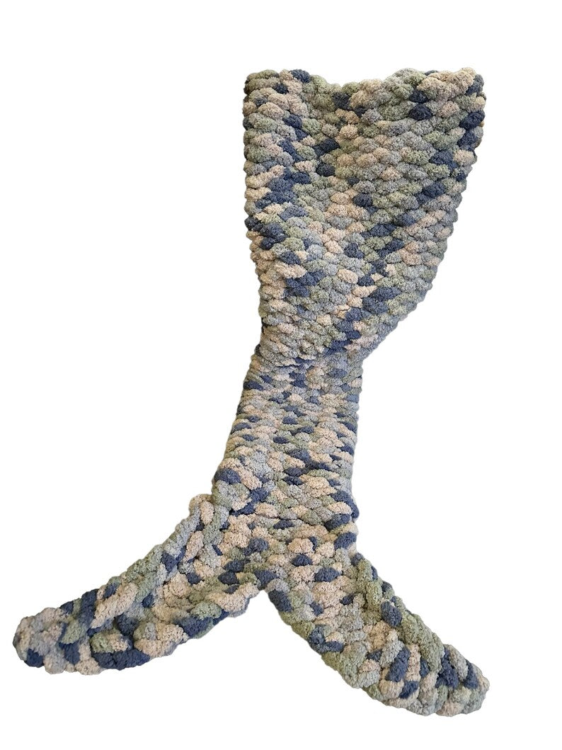 Chunky Knit Mermaid Sleeping Bag Blanket