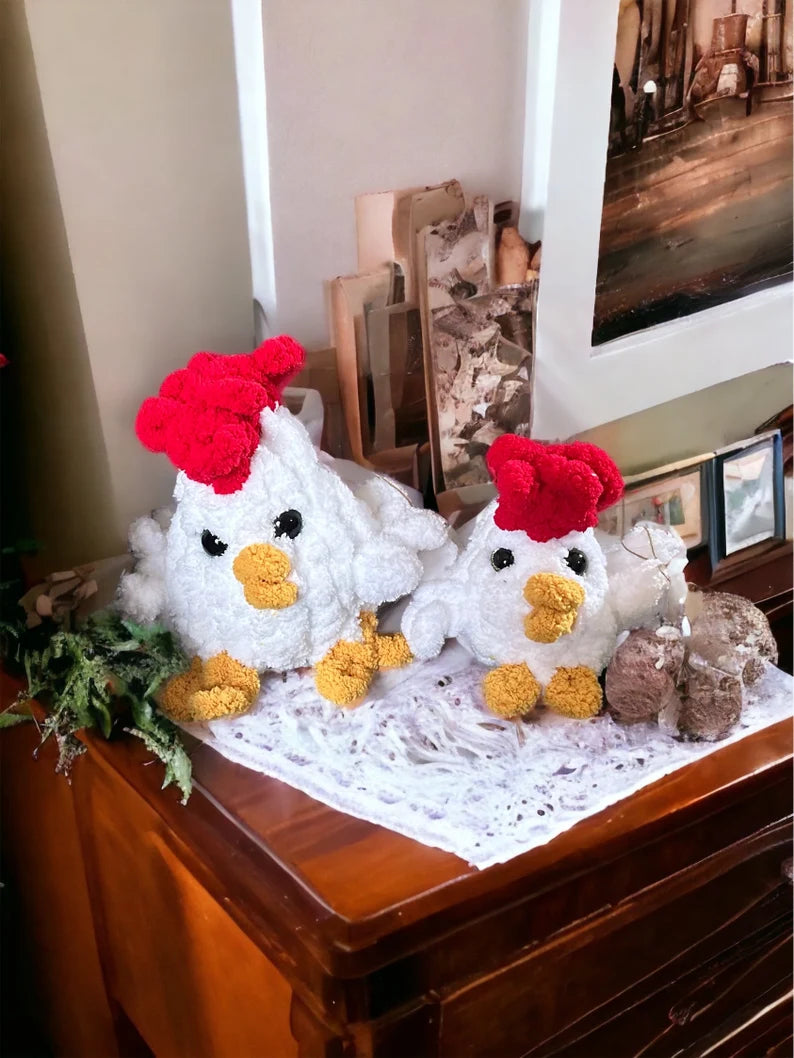 Rooster Chicken Stuffed Animal Plushie