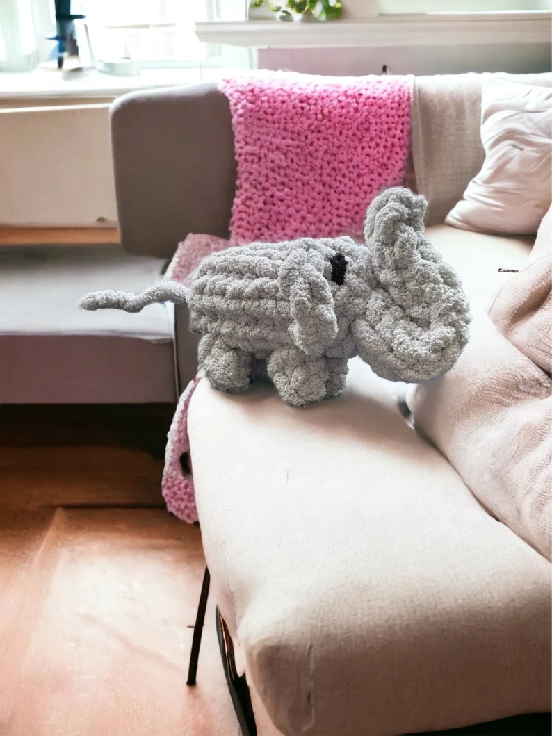 Elephant Pillow Stuffed Animal Plushie