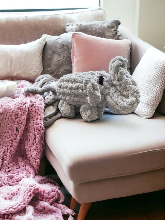 Elephant Pillow Stuffed Animal Plushie