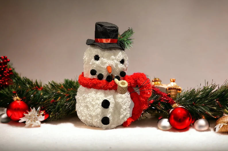 Chunky Knit Snowman Plushie