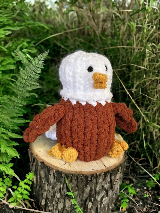 Knit Eagle Plushie, Veteran’s Day Gift